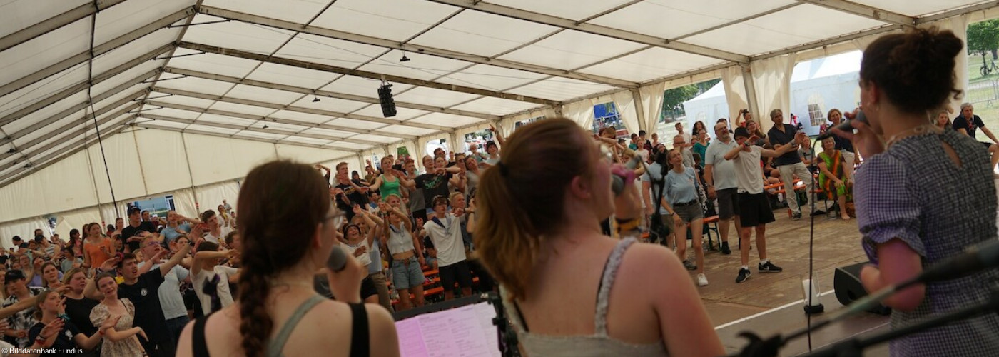Abschlussgottesdienst beim Jugendkirchentag 2022