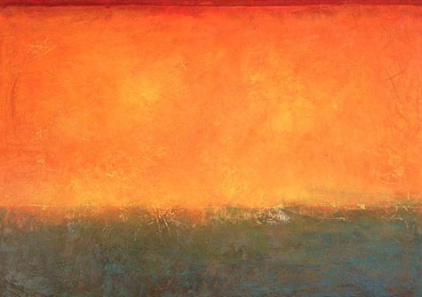 Abstrakte Kunst: Licht über dem Horizont