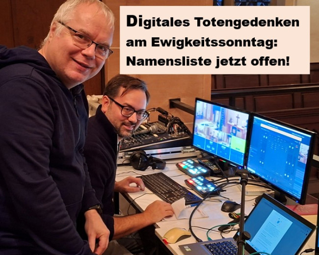 Hier können Namen eingetragen werden